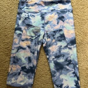 Athleta Kids Multicolor Tie-Dye Leggings